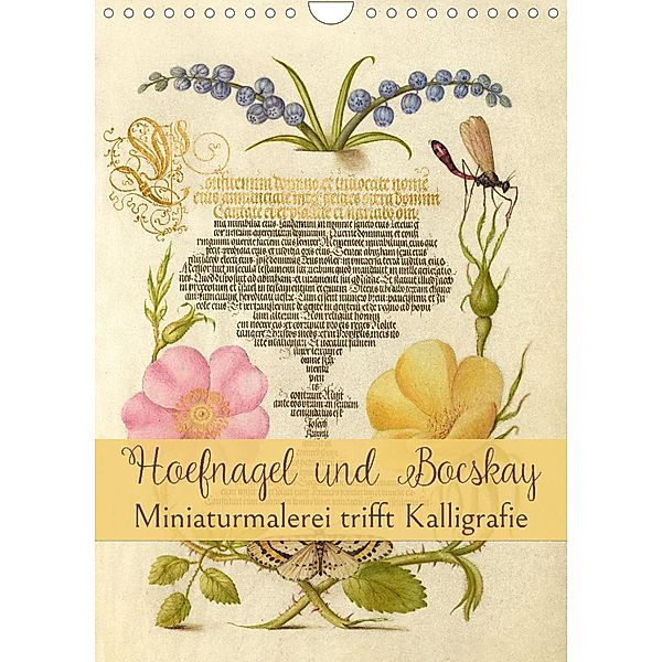 Hoefnagel und Bocskay - Miniaturmalerei trifft Kalligrafie (Wandkalender 2023 DIN A4 hoch), Marena Camadini Switzerland
