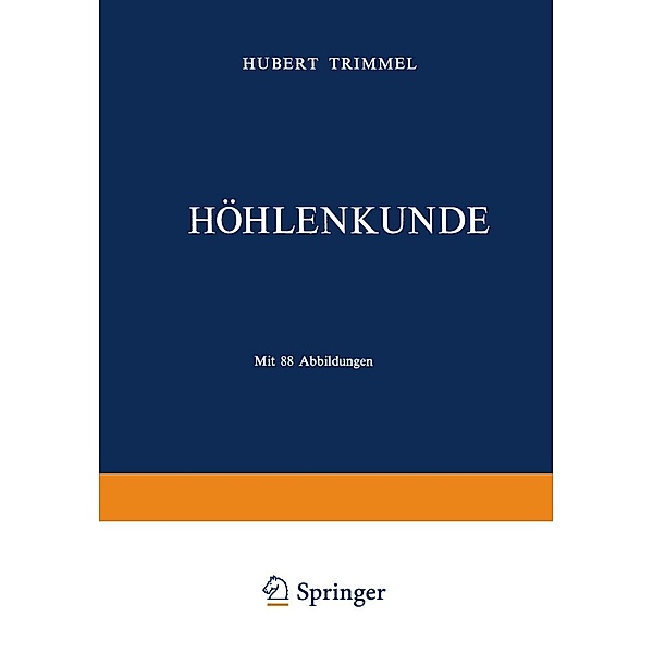 Höhlenkunde / Die Wissenschaft Bd.126, Hubert Trimmel