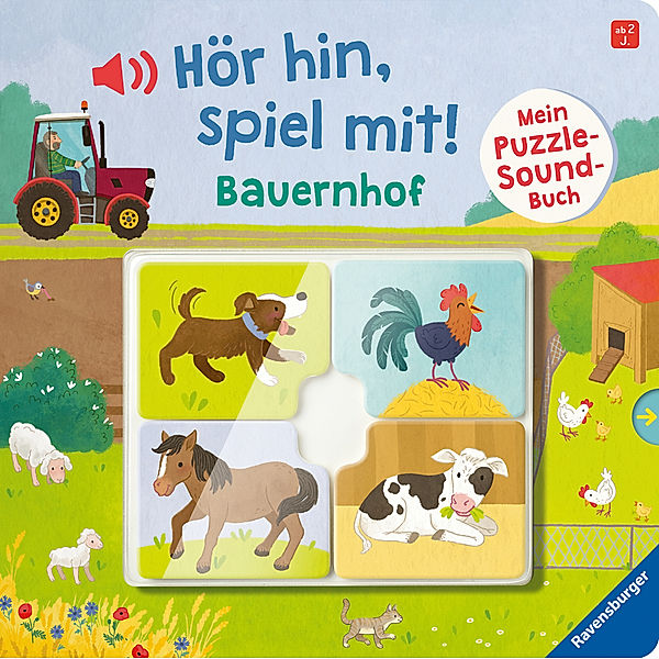 Hör hin, spiel mit! / Hör hin, spiel mit! Mein Puzzle-Soundbuch: Bauernhof, Sandra Grimm