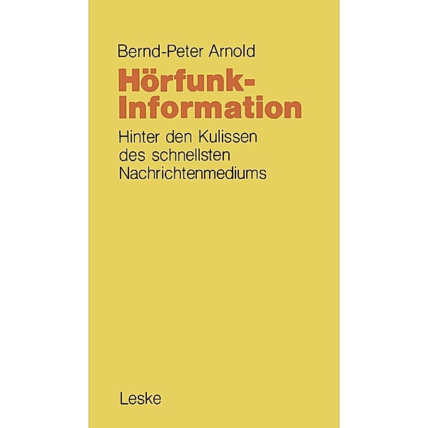 Hörfunk-Information, Bernd-Peter Arnold