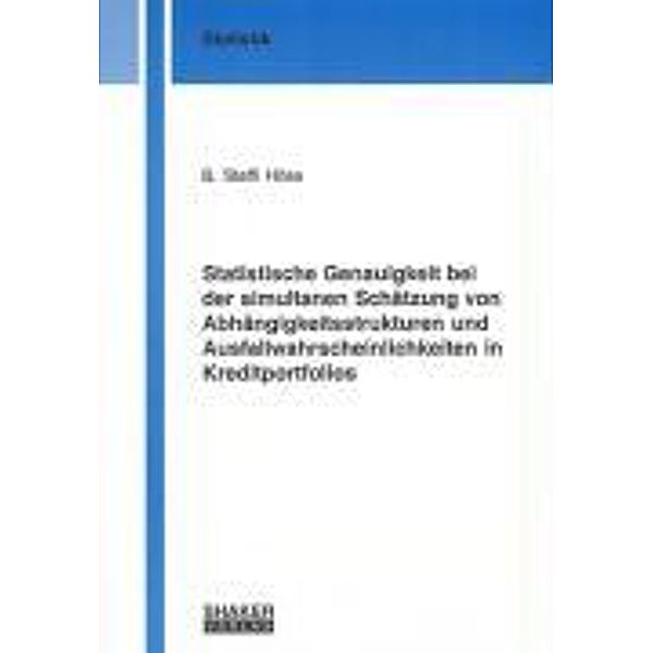 Höse, B: Statistische Genauigkeit bei der simultanen Schätzu, B Steffi Höse