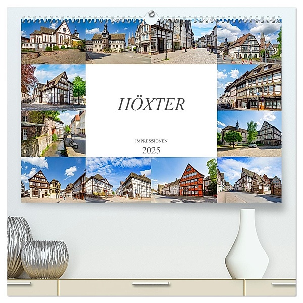 Höxter Impressionen (hochwertiger Premium Wandkalender 2025 DIN A2 quer), Kunstdruck in Hochglanz, Calvendo, Dirk Meutzner