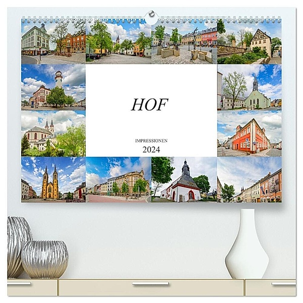 Hof Impressionen (hochwertiger Premium Wandkalender 2024 DIN A2 quer), Kunstdruck in Hochglanz, Dirk Meutzner