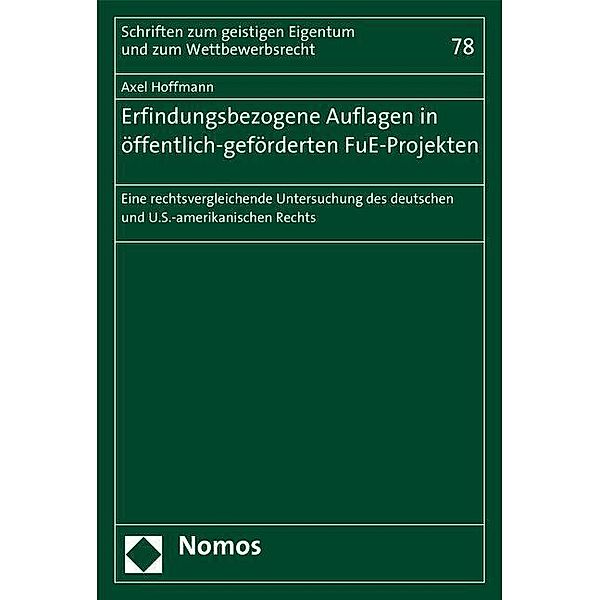 Hoffmann, A: Erfindungsbezogene Auflagen/FuE-Projekten, Axel Hoffmann