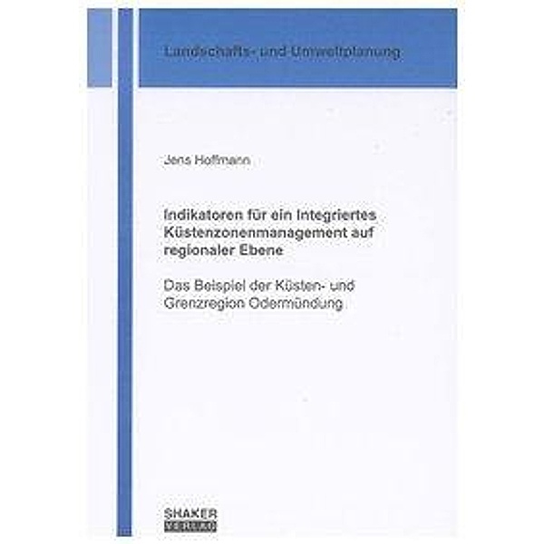 Hoffmann, J: Indikatoren für ein Integriertes Küstenzonenman, Jens Hoffmann