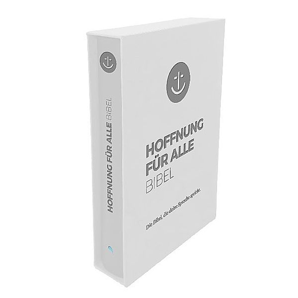 Hoffnung für alle. Die Bibel - White Hope Geschenkbibel - Großformat mit Blindprägung im weißen Schuber