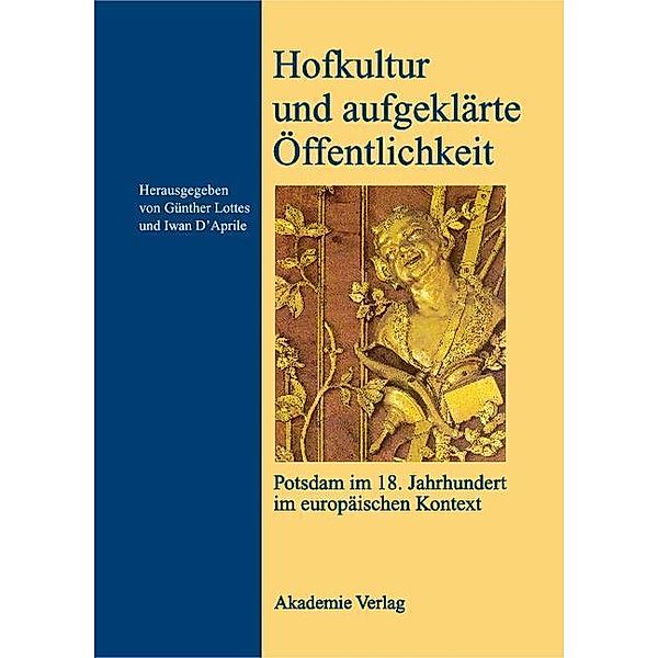 Hofkultur und aufgeklärte Öffentlichkeit