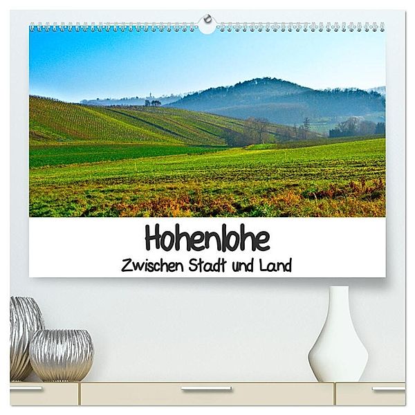 Hohenlohe - Zwischen Stadt und Land (hochwertiger Premium Wandkalender 2024 DIN A2 quer), Kunstdruck in Hochglanz, Lost Plastron Pictures