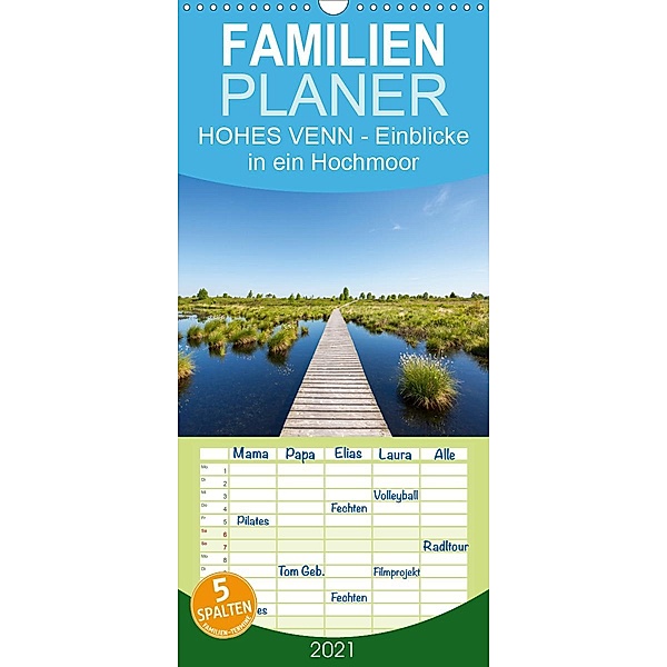 HOHES VENN - Einblicke in ein Hochmoor - Familienplaner hoch (Wandkalender 2021 , 21 cm x 45 cm, hoch), rclassen