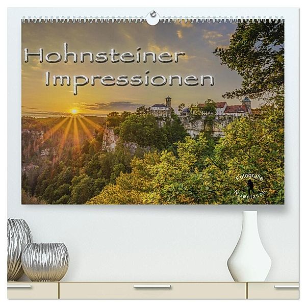 Hohnsteiner Impressionen (hochwertiger Premium Wandkalender 2024 DIN A2 quer), Kunstdruck in Hochglanz, Norbert Jentzsch