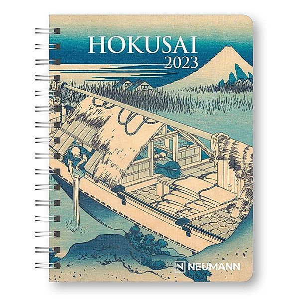 Hokusai 2023 - Diary - Buchkalender - Taschenkalender - Kunstkalender - 16,5x21,6