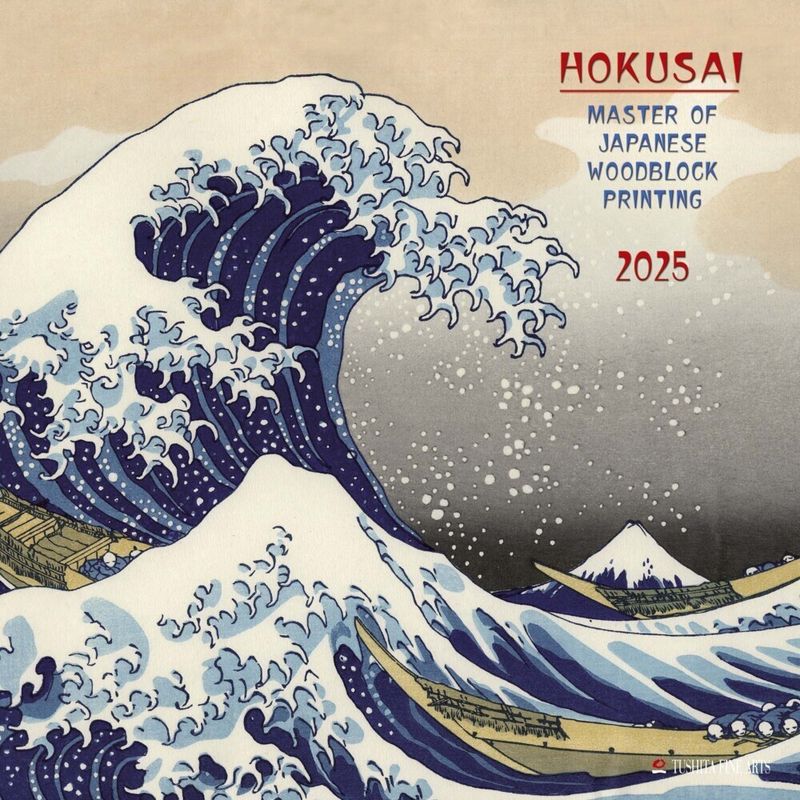 Hokusai Japanese Woodblock Printing 2025 Kalender bestellen