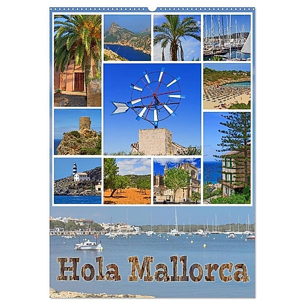 Hola Mallorca (Wandkalender 2024 DIN A2 hoch), CALVENDO Monatskalender, Paul Michalzik