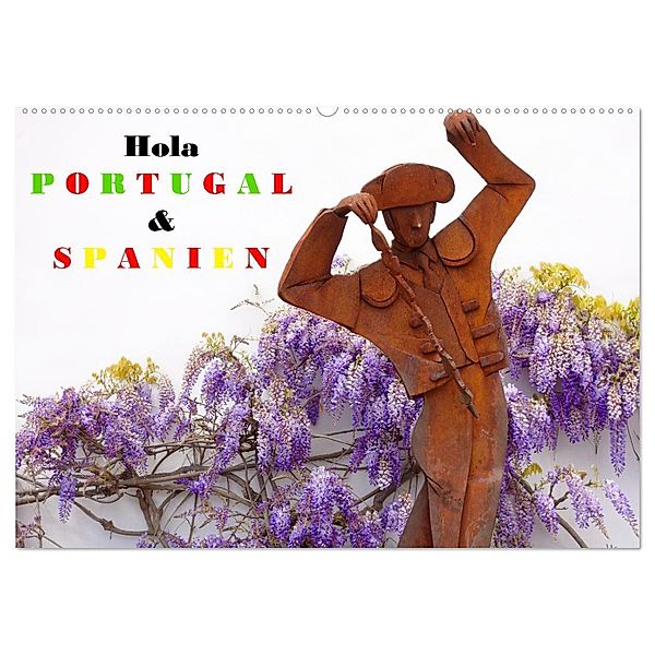 Hola Portugal und Spanien (Wandkalender 2024 DIN A2 quer), CALVENDO Monatskalender, Askson Vargard