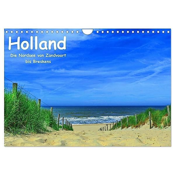 Holland - Die Nordsee von Zandvoort bis Breskens (Wandkalender 2025 DIN A4 quer), CALVENDO Monatskalender, Calvendo, Herbert Böck