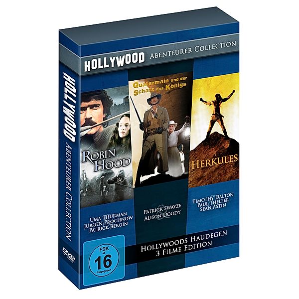 Hollywood Abenteuer Collection, Uma Thurman, Patrick Swayze, Timothy Dalton