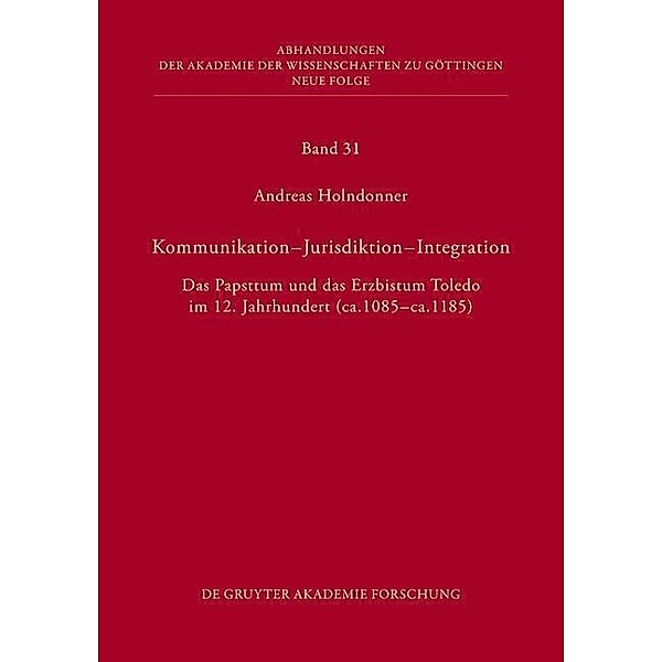 Holndonner, A: Kommunikation - Jurisdiktion - Integration, Andreas Holndonner