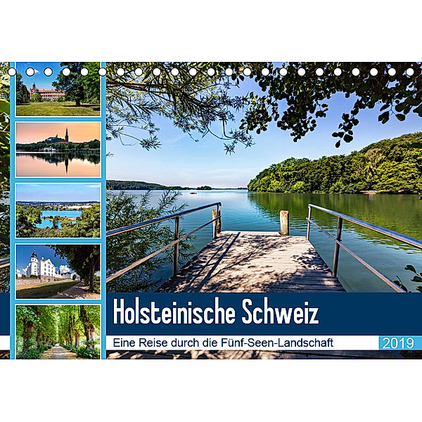 Holsteinische Schweiz - Fünf-Seen-Landschaft (Tischkalender 2019 DIN A5 quer), Andrea Dreegmeyer