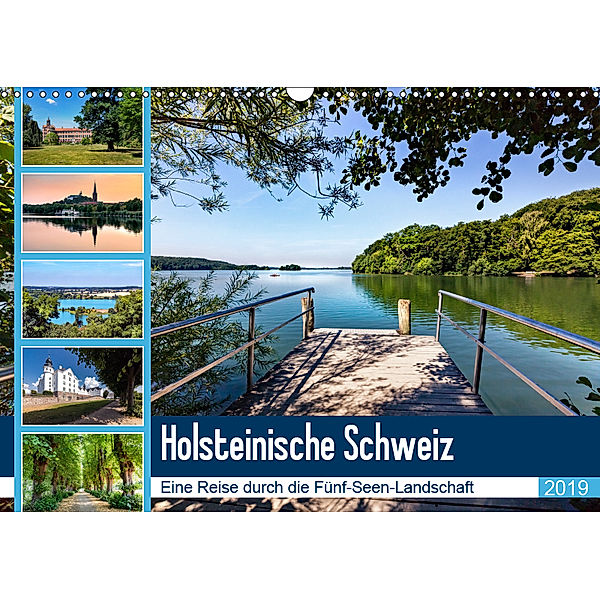 Holsteinische Schweiz - Fünf-Seen-Landschaft (Wandkalender 2019 DIN A3 quer), Andrea Dreegmeyer