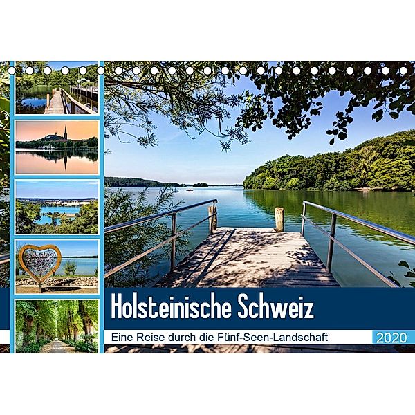 Holsteinische Schweiz - Fünf-Seen-Landschaft (Tischkalender 2020 DIN A5 quer), Andrea Dreegmeyer