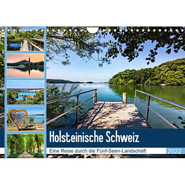Holsteinische Schweiz - Fünf-Seen-Landschaft (Wandkalender 2022 DIN A4 quer), Andrea Dreegmeyer