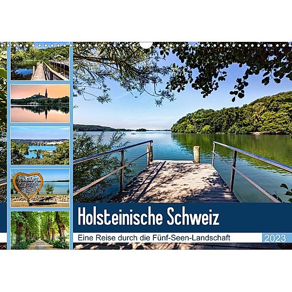 Holsteinische Schweiz - Fünf-Seen-Landschaft (Wandkalender 2023 DIN A3 quer), Andrea Dreegmeyer