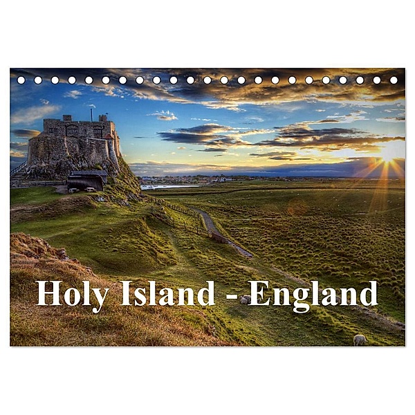 Holy Island - England (Tischkalender 2024 DIN A5 quer), CALVENDO Monatskalender, TJPhotography