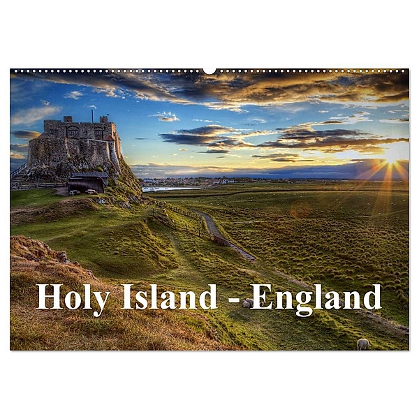 Holy Island - England (Wandkalender 2024 DIN A2 quer), CALVENDO Monatskalender, TJPhotography