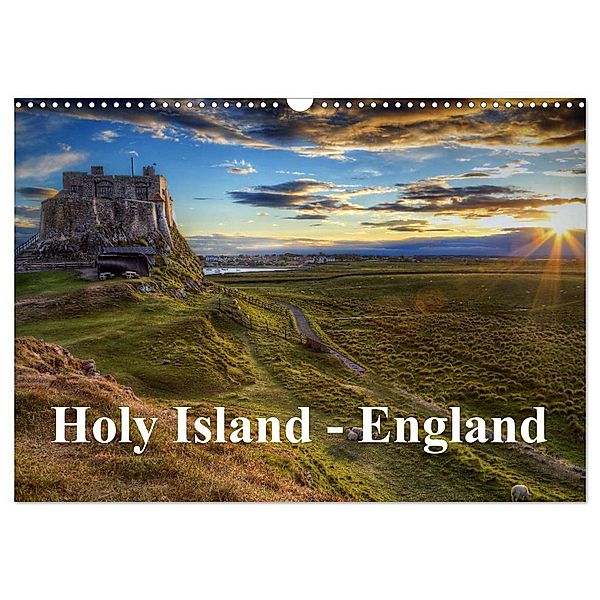 Holy Island - England (Wandkalender 2024 DIN A3 quer), CALVENDO Monatskalender, TJPhotography