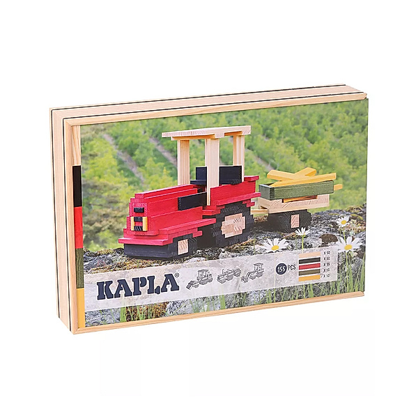 KAPLA® Holz-Baukasten TRAKTOR 155-teilig