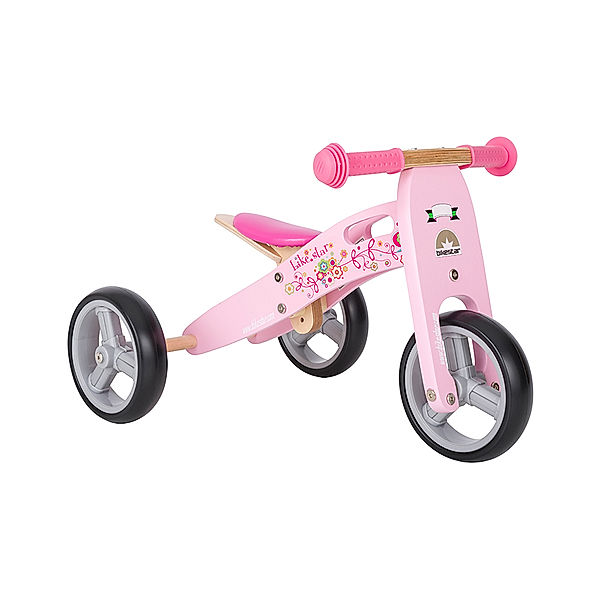 bikestar Holz-Laufrad FLAMINGO FLITZER in rosa