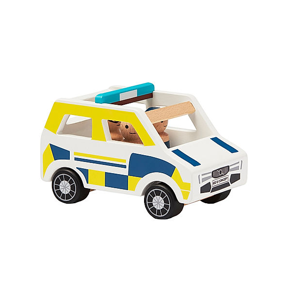 Kids Concept Holz-Polizeiauto AIDEN in weiss/blau
