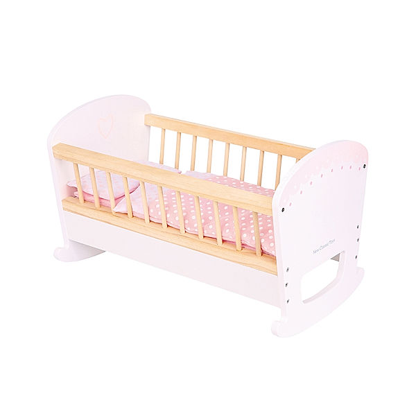 New Classic Toys Holz-Puppenbett PLAYFUL in rosa