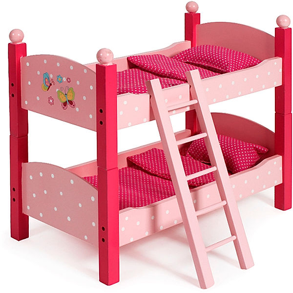 CHIC 2000 Holz-Puppenetagenbett Papilio pink