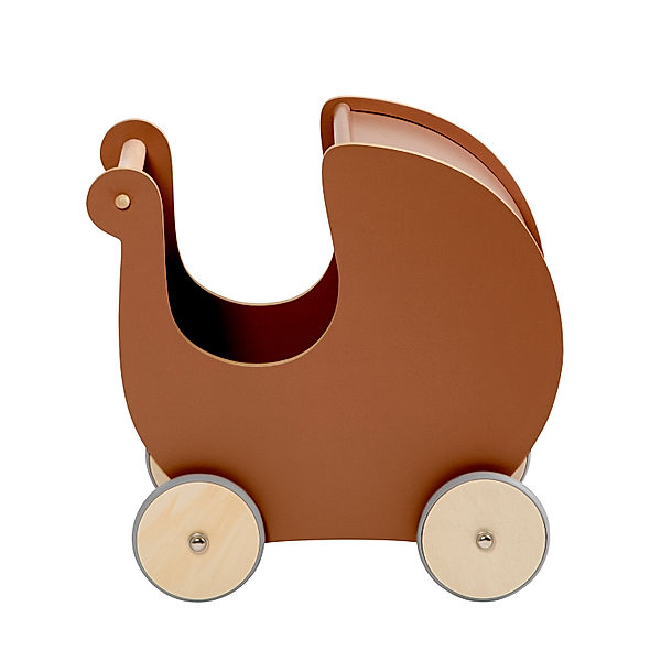 Sebra Holz-Puppenwagen CLASSIC in dark amber