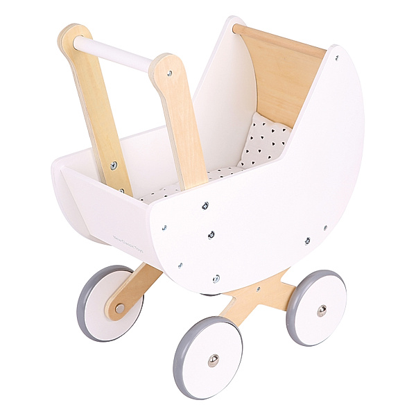 New Classic Toys Holz-Puppenwagen JOURNEY in weiss
