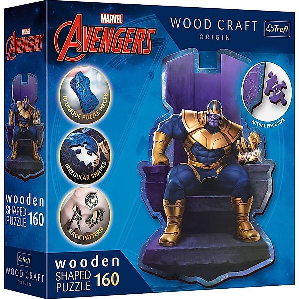 Trefl Holz Puzzle 160  Marvel Avengers - Thanos auf dem Thron