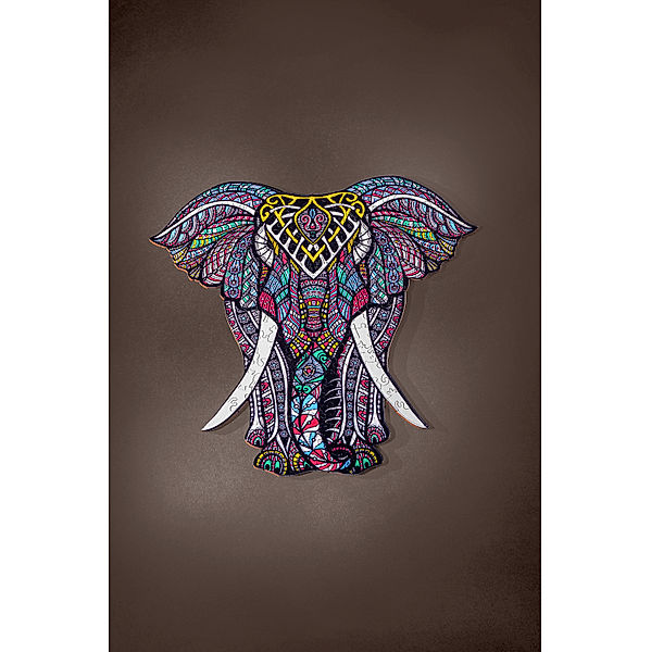 Holz-Puzzle Elefant in Holzbox 275 Teile, 27,6 x 28 cm