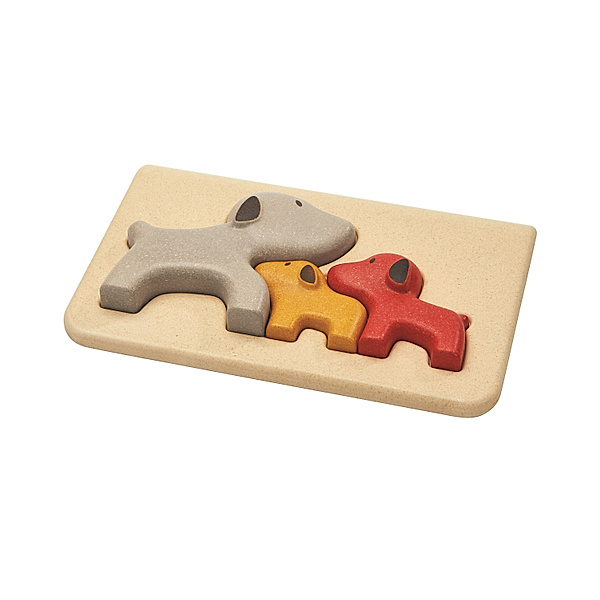 Plan Toys Holz-Puzzle HUNDE 3-teilig