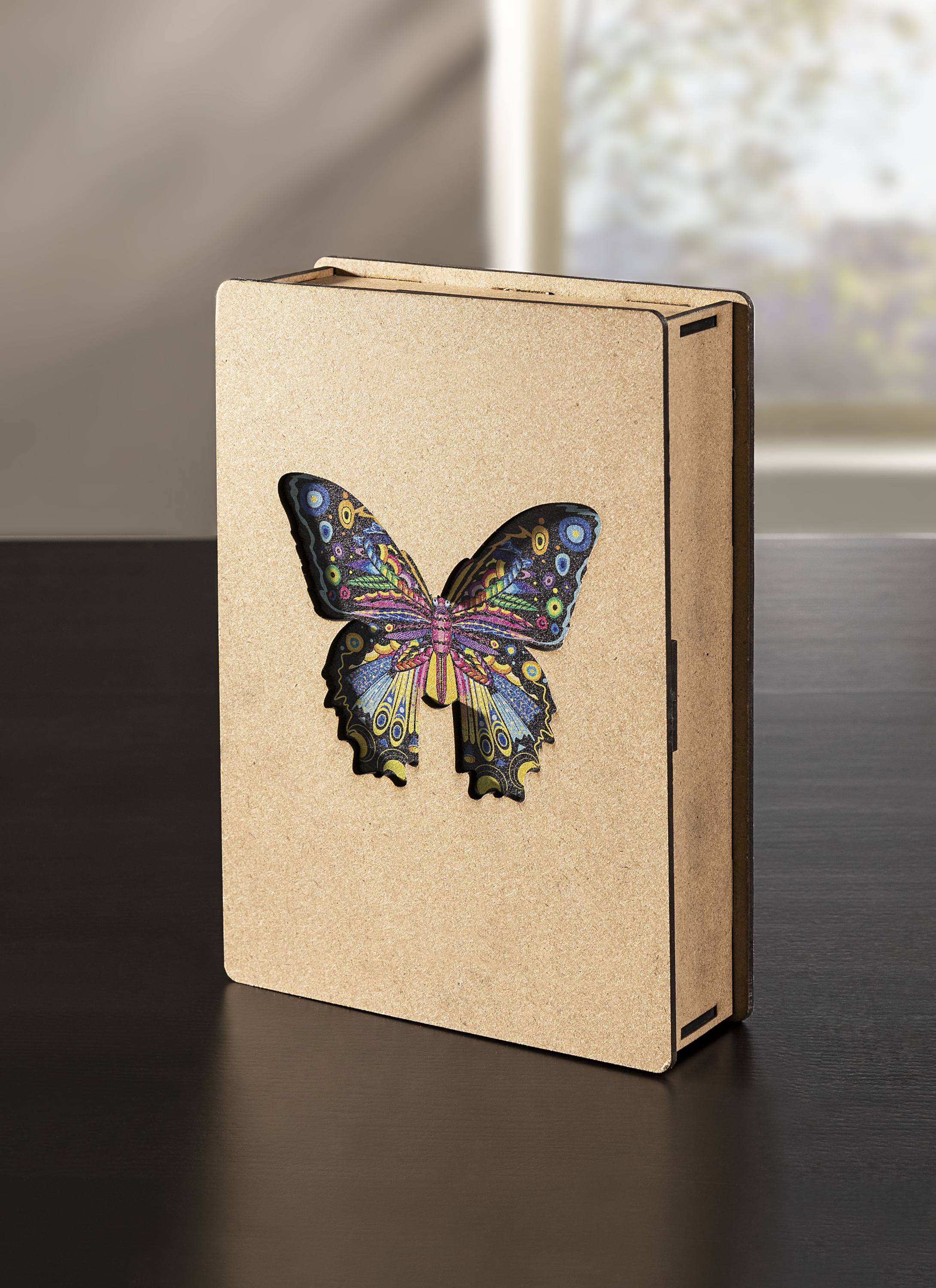 Puzzles aus Holz geheimnisvoller Schmetterling Geschenk für Erwachsene Kinder 