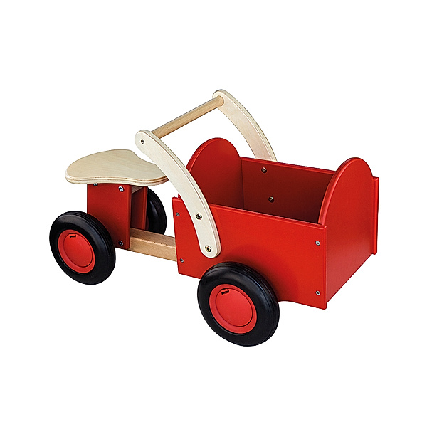 New Classic Toys Holz-Rutscher mit Kasten in rot