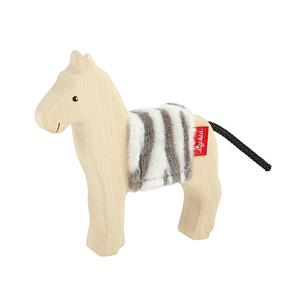 Sigikid Holz-Spielfigur CUDLY WUDLY - ZEBRA in natur/schwarz