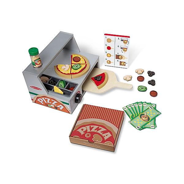 Melissa & Doug Holz-Spielset PIZZARIA 34-teilig