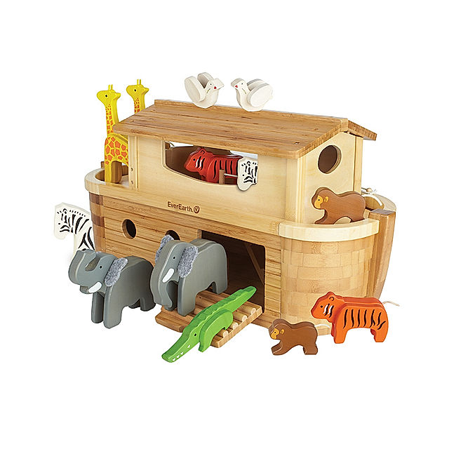 Holz-Spielzeug ARCHE NOAH 15-teilig in bunt kaufen