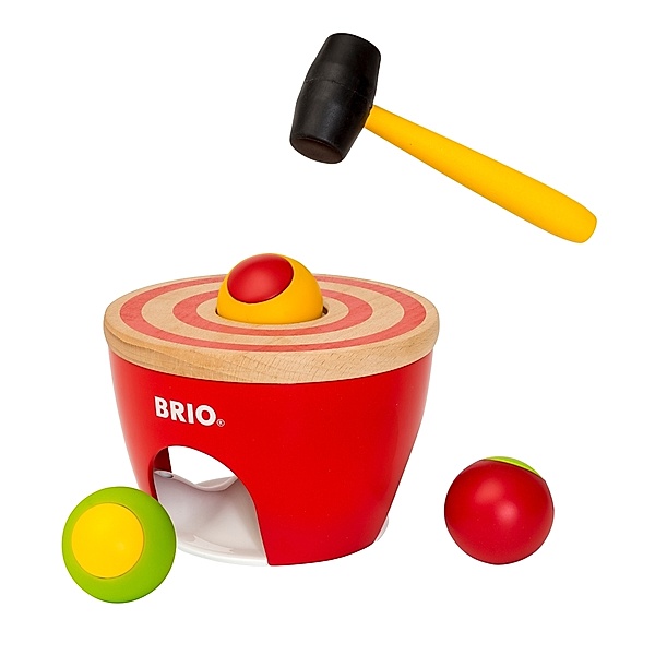 Brio Holz-Spielzeug HAMMER UND KUGEL 5-teilig in bunt