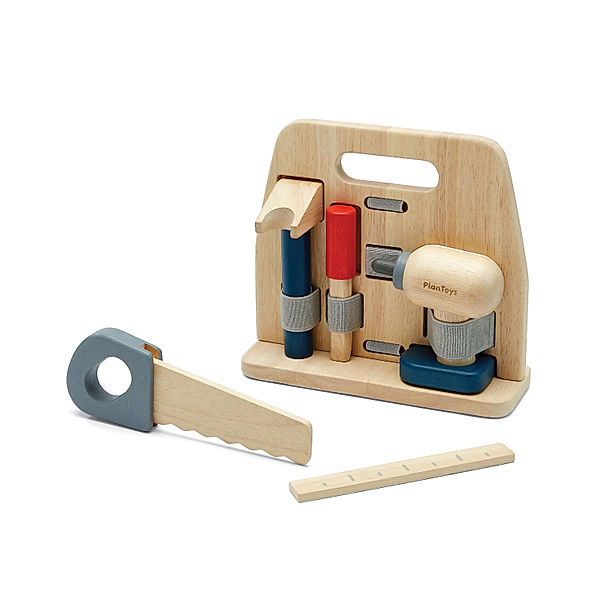 Plan Toys Holz-Spielzeug HANDWERKS-SET 6-teilig