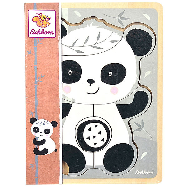 Eichhorn Holz-Steckpuzzle PANDA (6Teile)