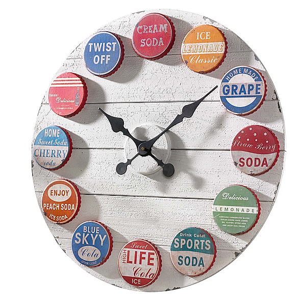 Holz-Wanduhr Soda 60 cm