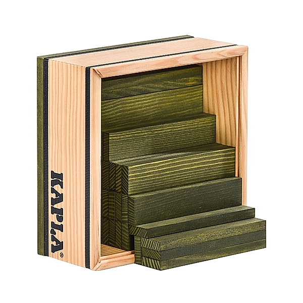 KAPLA® Holzbauplättchen QUADRATE 40-teilig in grün