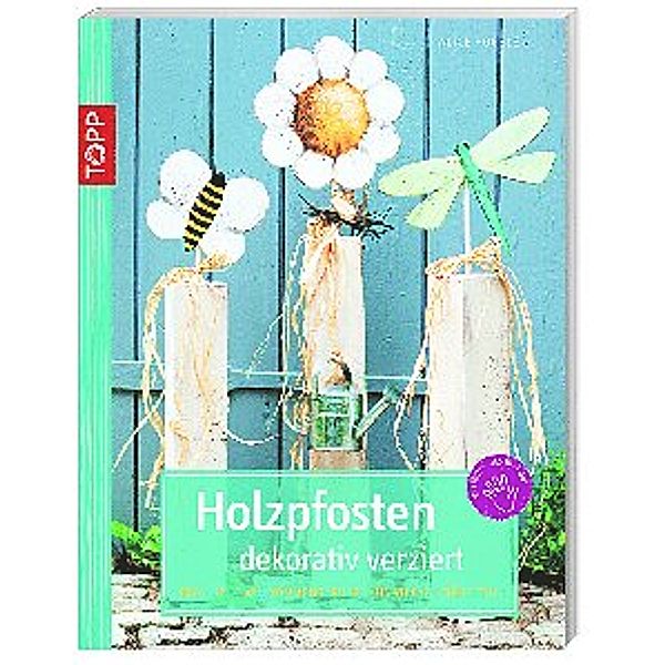 Holzpfosten dekorativ verziert, Alice Rögele